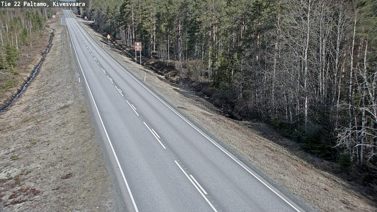 Weather Camera Image Road 22 Paltamo, Kivesvaara, Paltamo, Kainuu