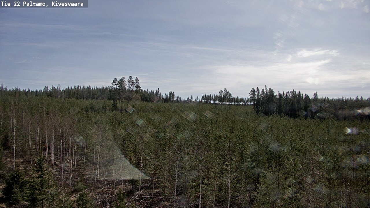 Weather Camera Image Road 22 Paltamo, Kivesvaara, Paltamo, Kainuu