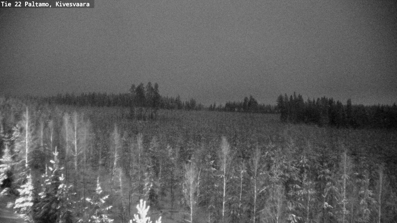 Weather Camera Image Väg 22 Paltamo, Kivesvaara, Paltamo, Kainuu