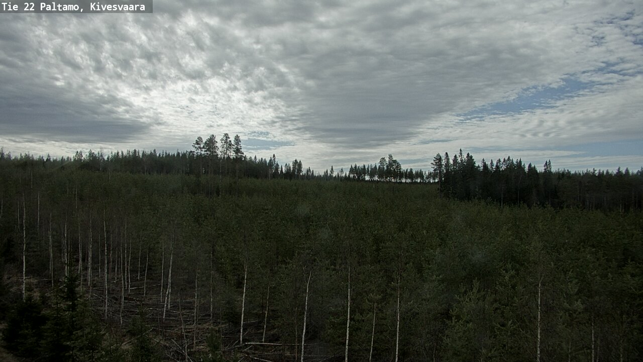 Weather Camera Image Väg 22 Paltamo, Kivesvaara, Paltamo, Kainuu