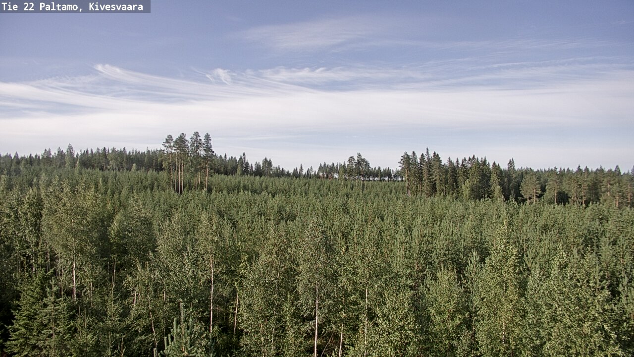 Weather Camera Image Väg 22 Paltamo, Kivesvaara, Paltamo, Kainuu
