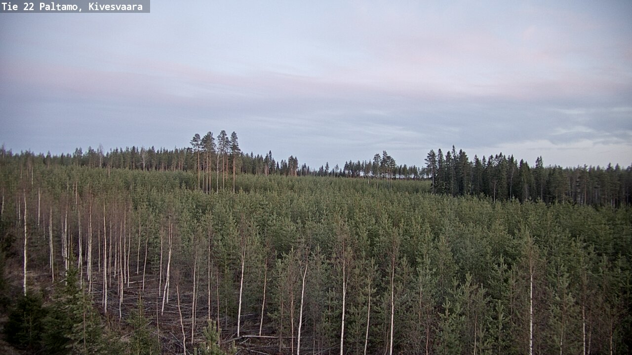 Weather Camera Image Road 22 Paltamo, Kivesvaara, Paltamo, Kainuu