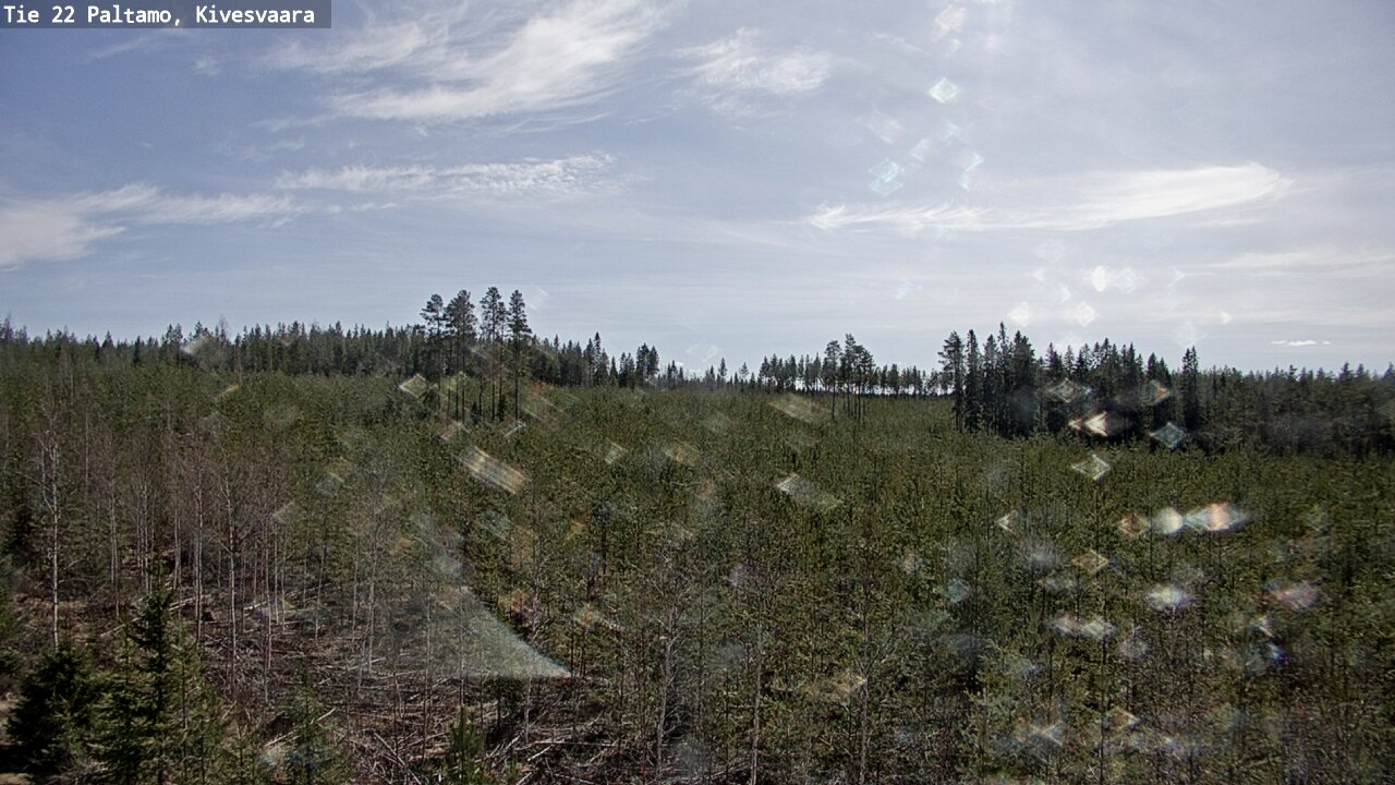 Weather Camera Image Road 22 Paltamo, Kivesvaara, Paltamo, Kainuu