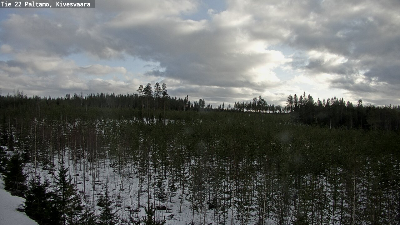 Weather Camera Image Road 22 Paltamo, Kivesvaara, Paltamo, Kainuu