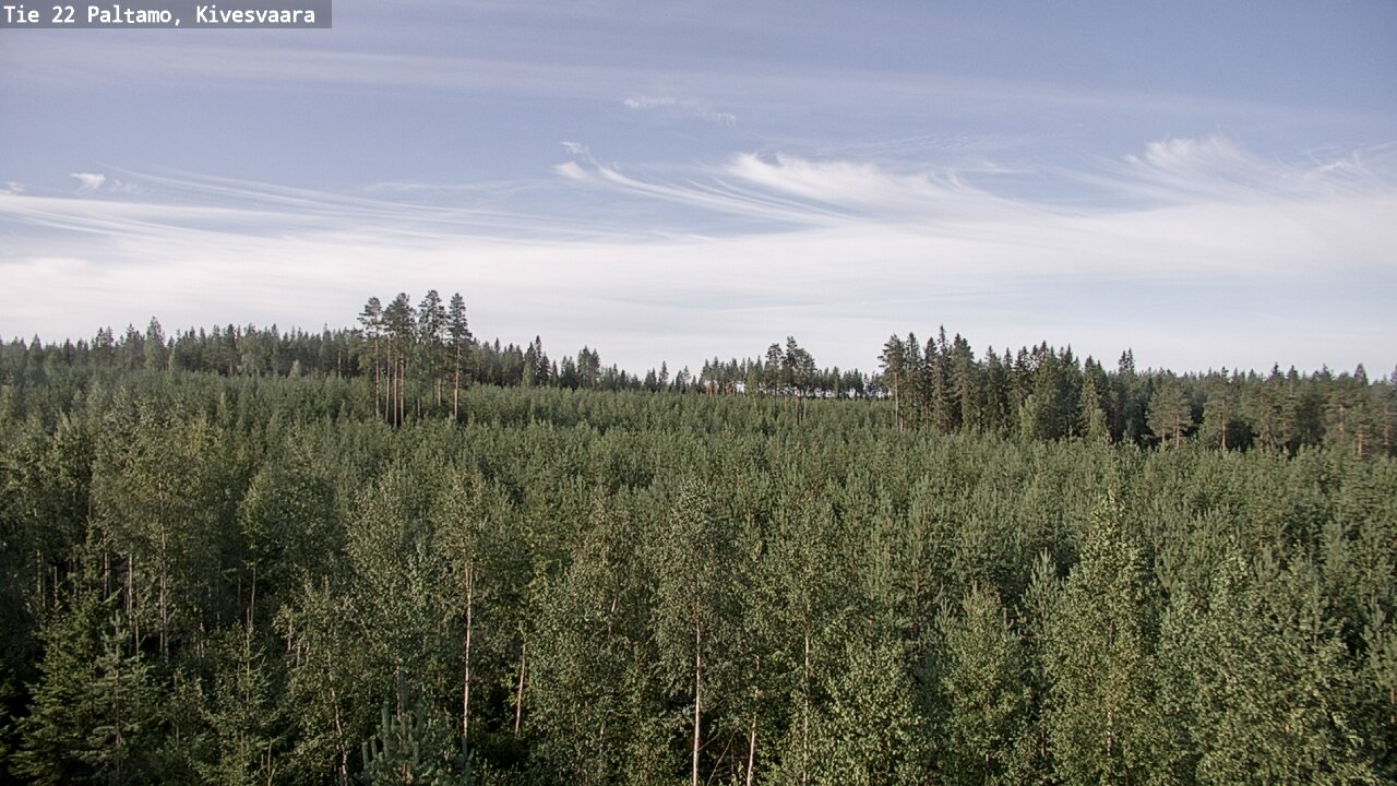 Weather Camera Image Väg 22 Paltamo, Kivesvaara, Paltamo, Kainuu
