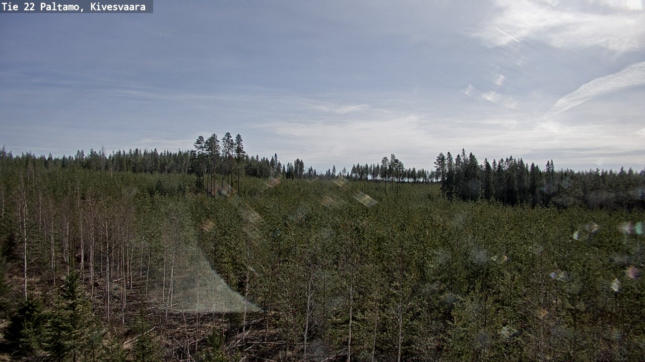 Weather Camera Image Road 22 Paltamo, Kivesvaara, Paltamo, Kainuu