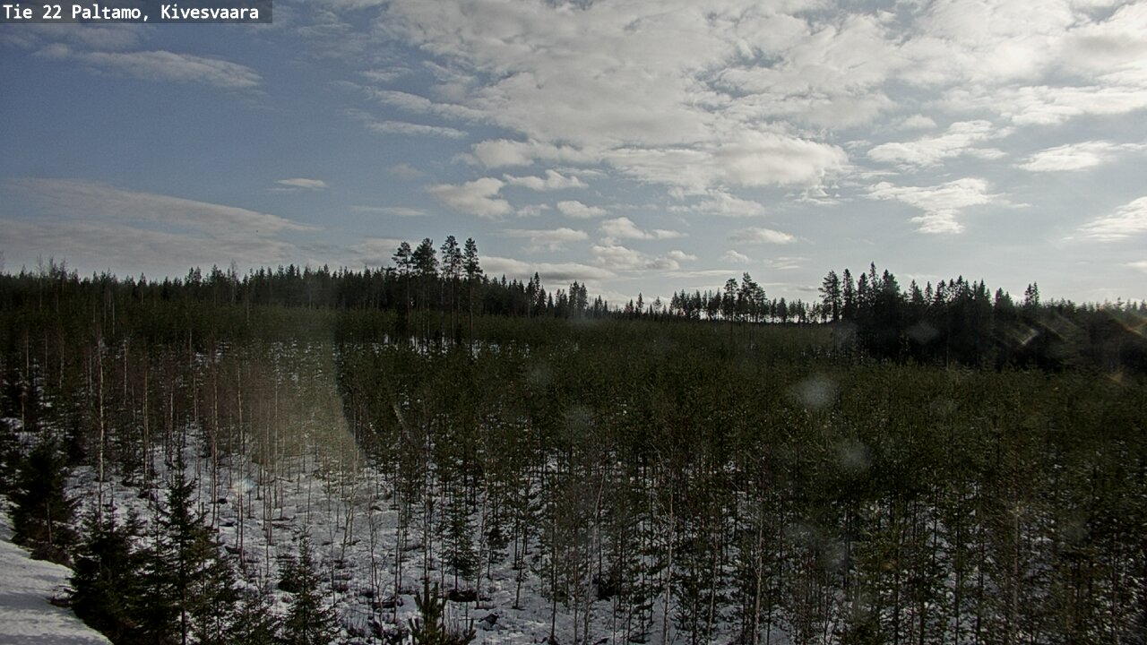 Weather Camera Image Road 22 Paltamo, Kivesvaara, Paltamo, Kainuu