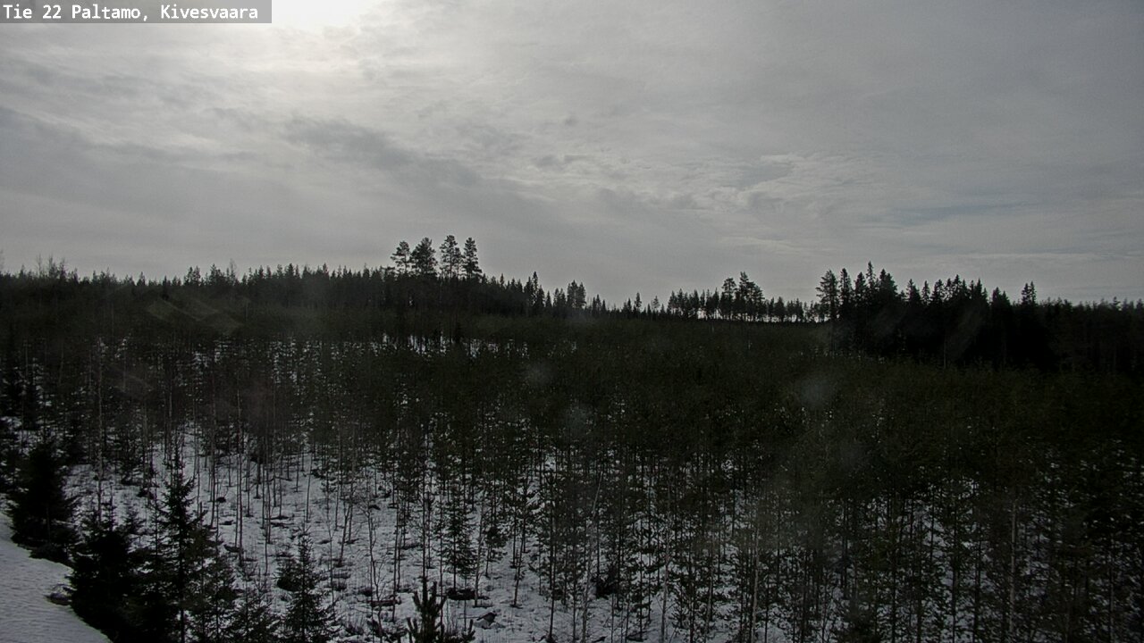 Weather Camera Image Väg 22 Paltamo, Kivesvaara, Paltamo, Kainuu
