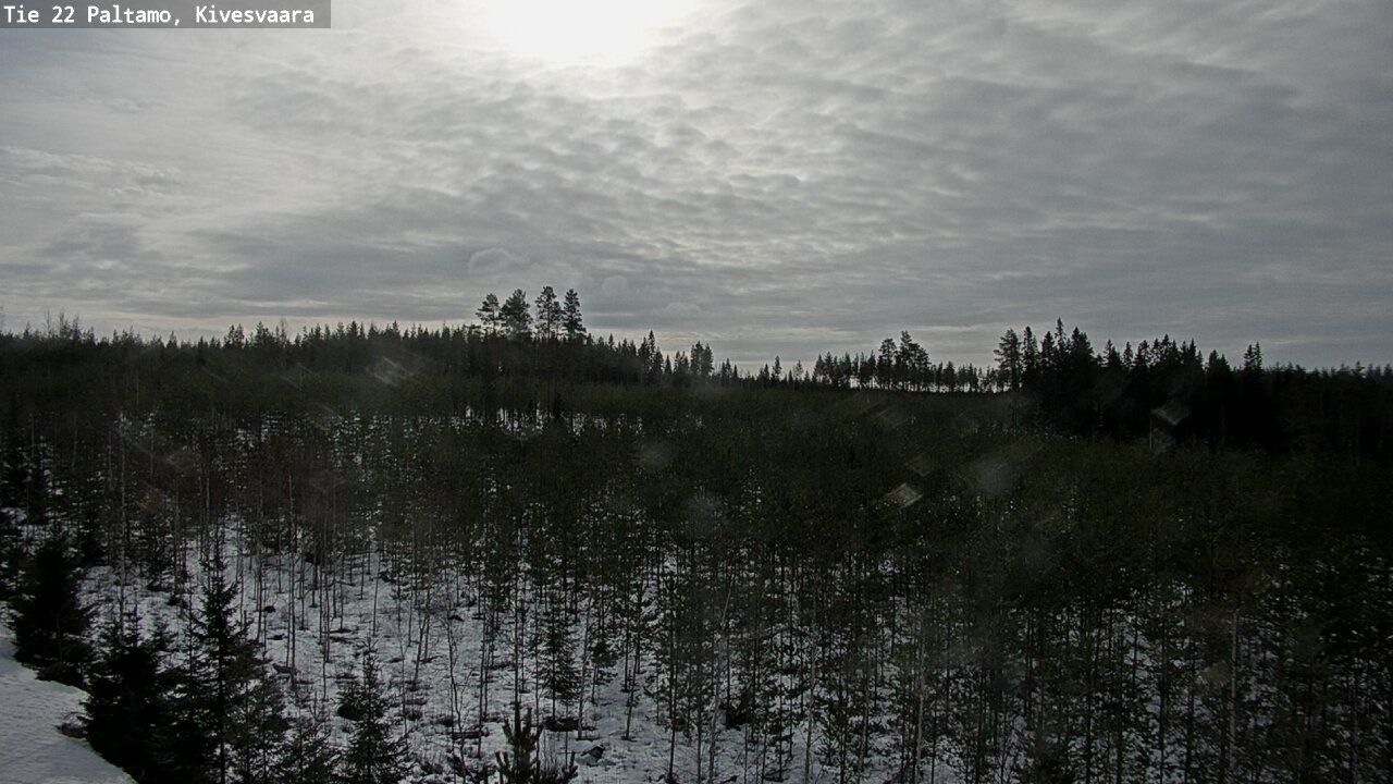 Weather Camera Image Väg 22 Paltamo, Kivesvaara, Paltamo, Kainuu