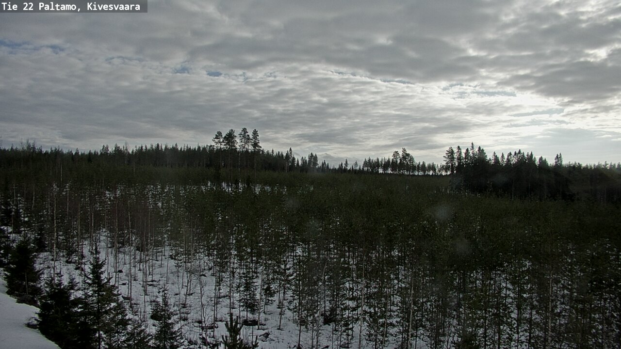 Weather Camera Image Road 22 Paltamo, Kivesvaara, Paltamo, Kainuu