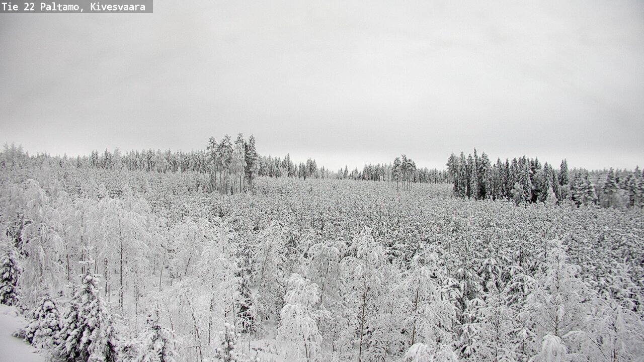 Weather Camera Image Väg 22 Paltamo, Kivesvaara, Paltamo, Kainuu