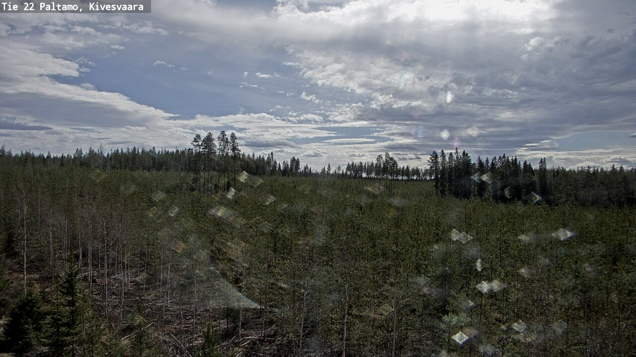 Weather Camera Image Väg 22 Paltamo, Kivesvaara, Paltamo, Kainuu