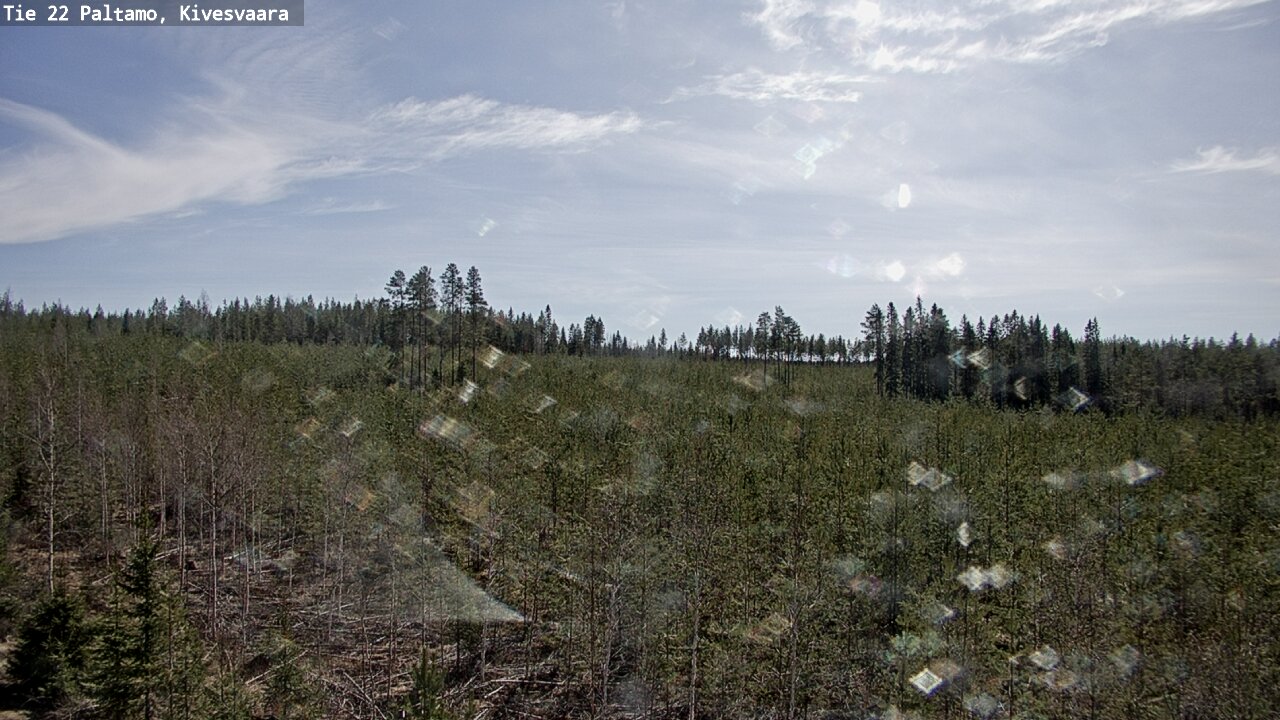 Weather Camera Image Road 22 Paltamo, Kivesvaara, Paltamo, Kainuu
