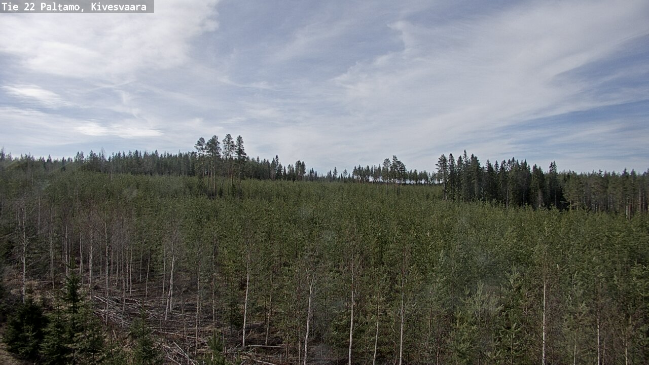 Weather Camera Image Road 22 Paltamo, Kivesvaara, Paltamo, Kainuu