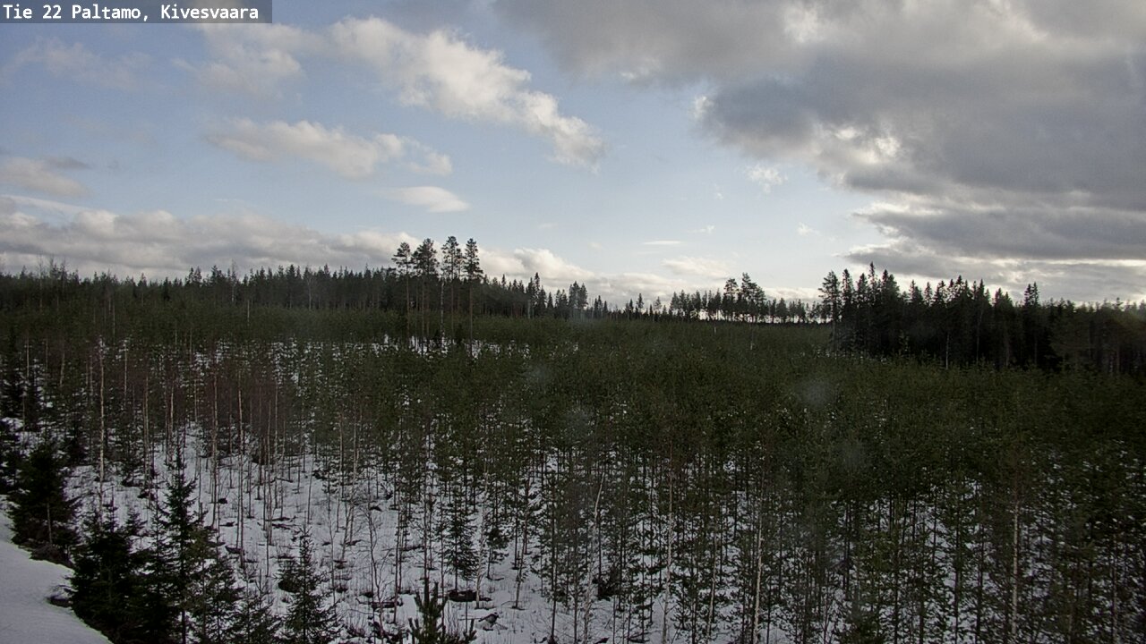 Weather Camera Image Road 22 Paltamo, Kivesvaara, Paltamo, Kainuu