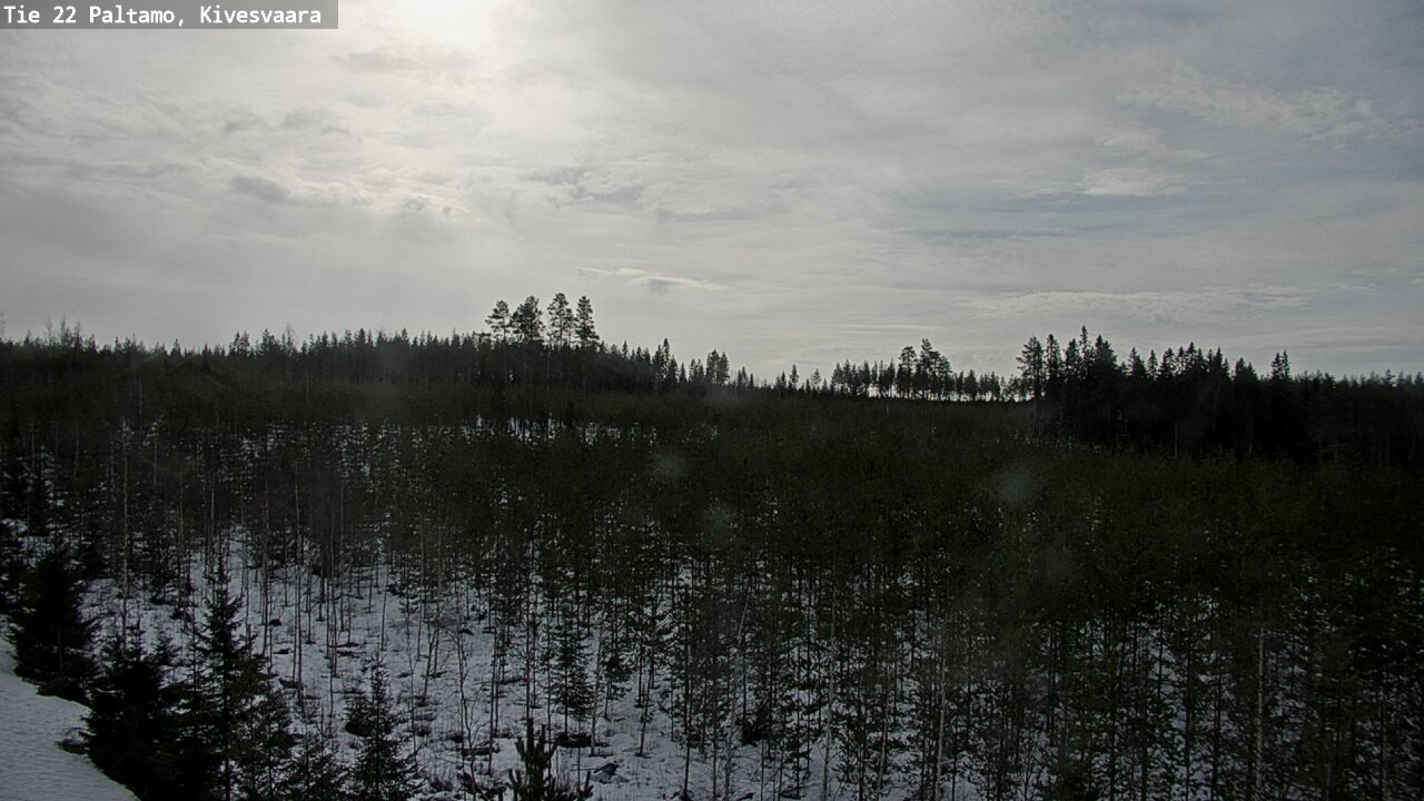 Weather Camera Image Väg 22 Paltamo, Kivesvaara, Paltamo, Kainuu
