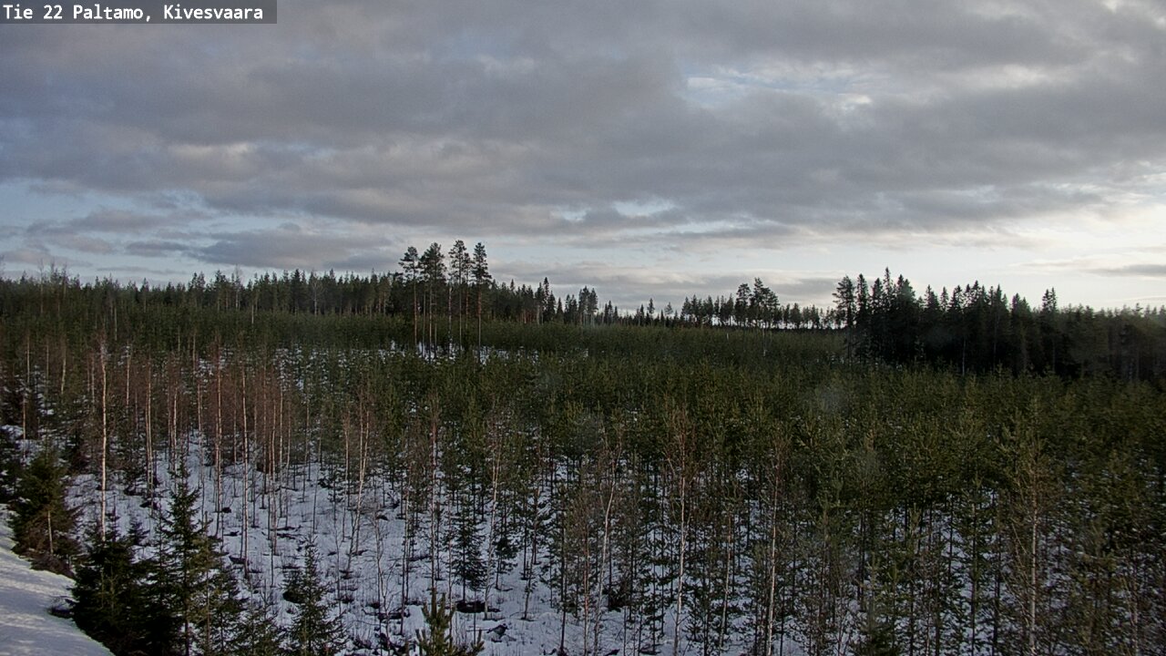 Weather Camera Image Road 22 Paltamo, Kivesvaara, Paltamo, Kainuu