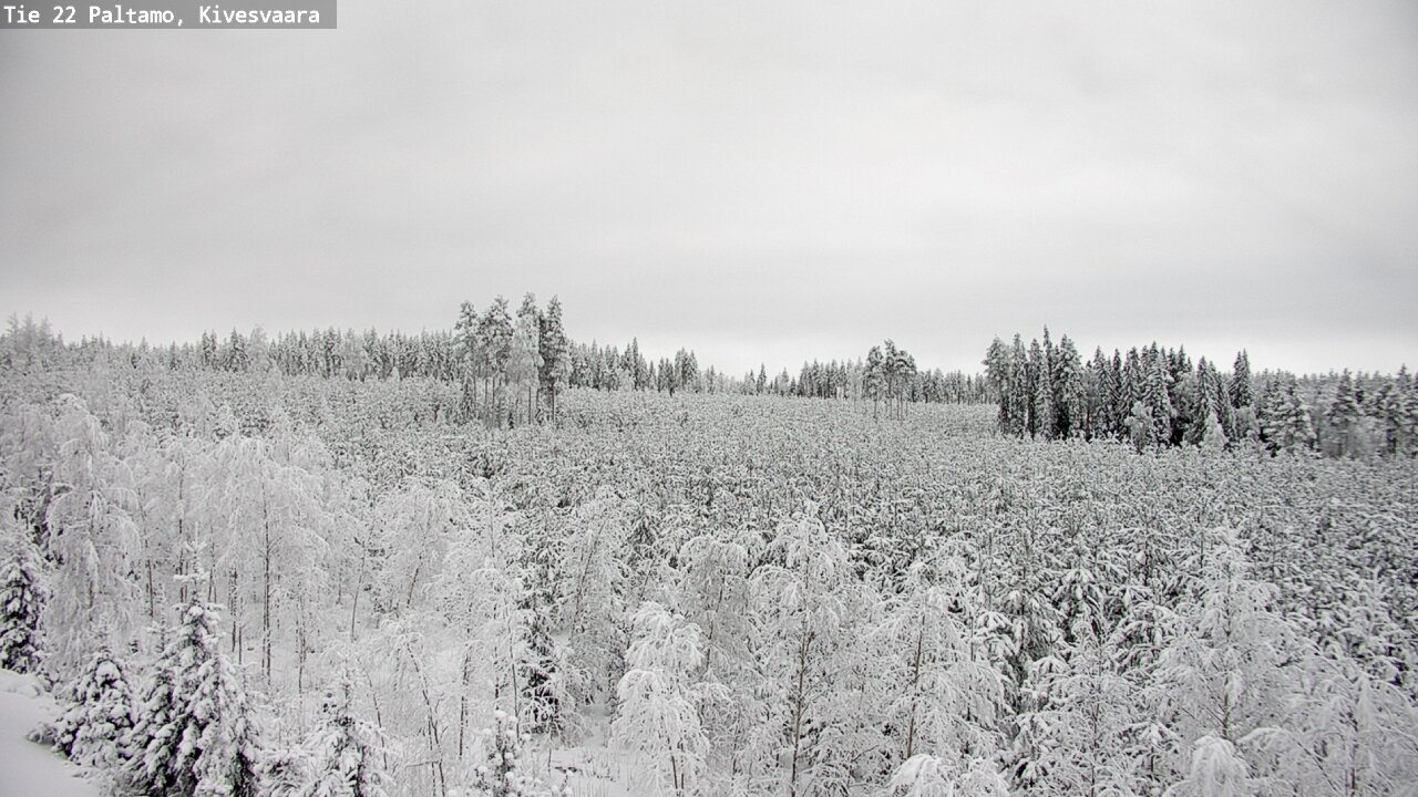 Weather Camera Image Väg 22 Paltamo, Kivesvaara, Paltamo, Kainuu