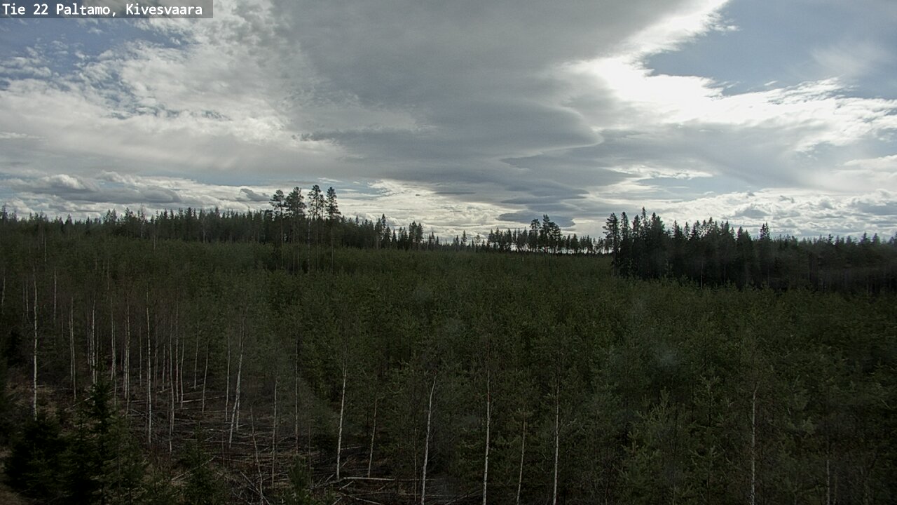 Weather Camera Image Väg 22 Paltamo, Kivesvaara, Paltamo, Kainuu
