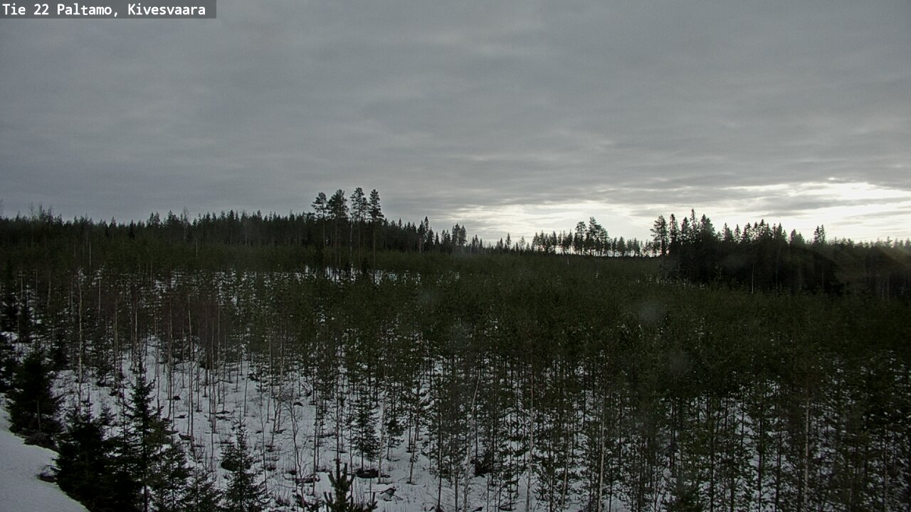 Weather Camera Image Road 22 Paltamo, Kivesvaara, Paltamo, Kainuu