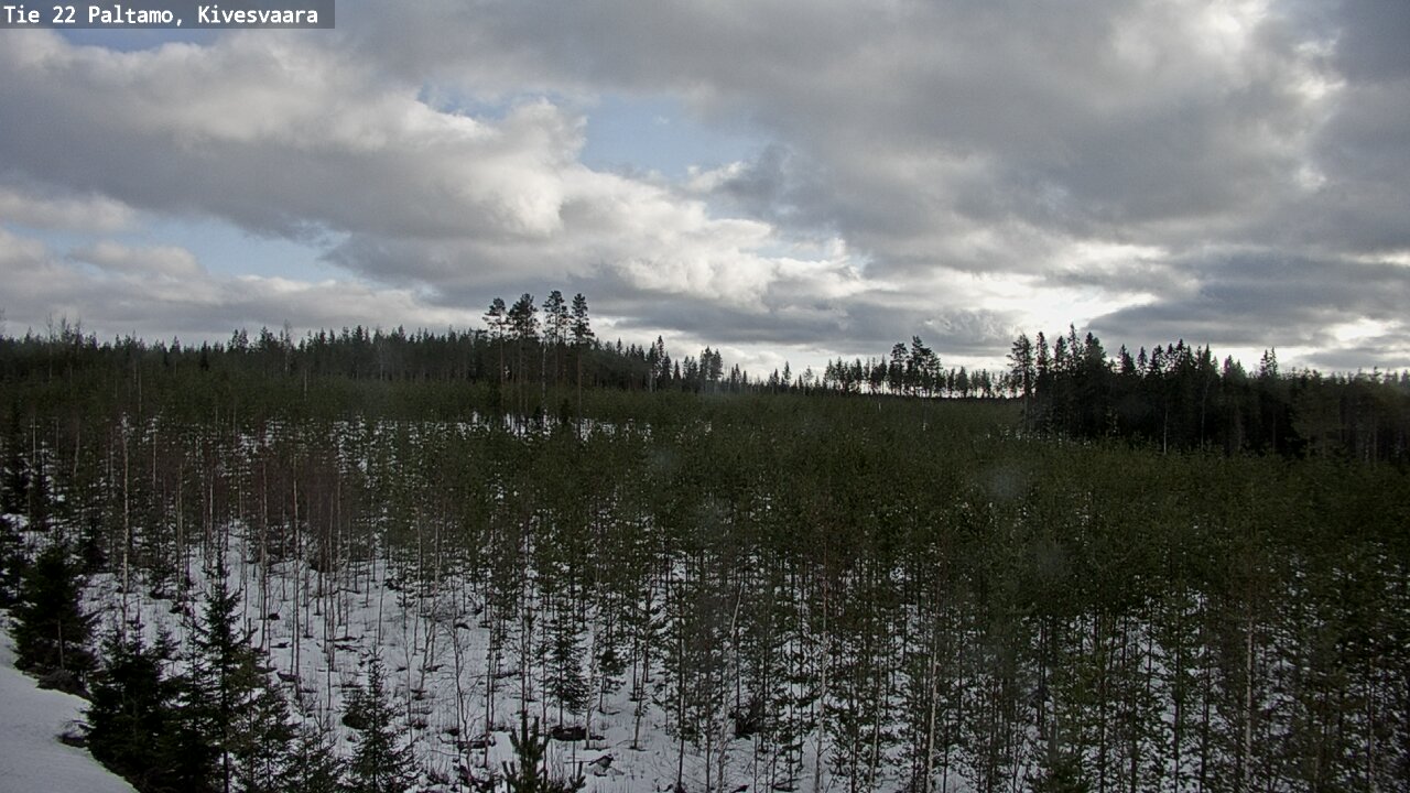 Weather Camera Image Road 22 Paltamo, Kivesvaara, Paltamo, Kainuu