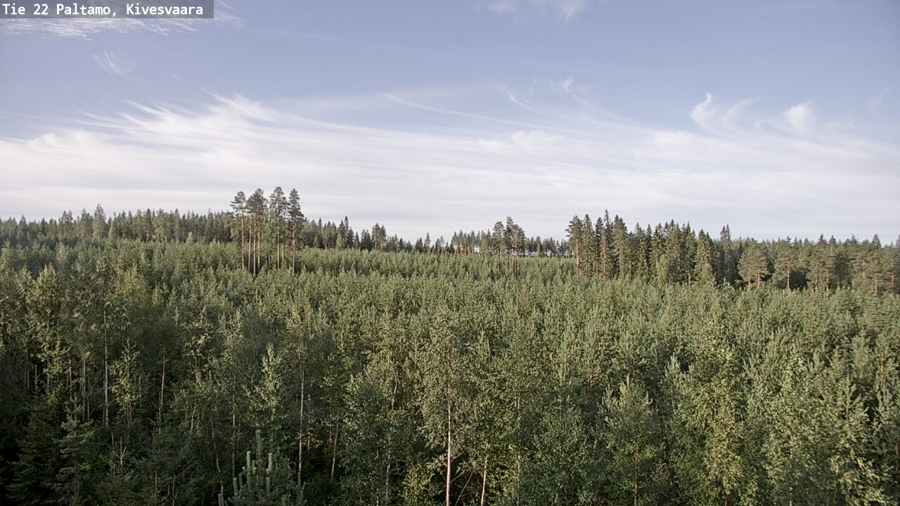 Weather Camera Image Väg 22 Paltamo, Kivesvaara, Paltamo, Kainuu