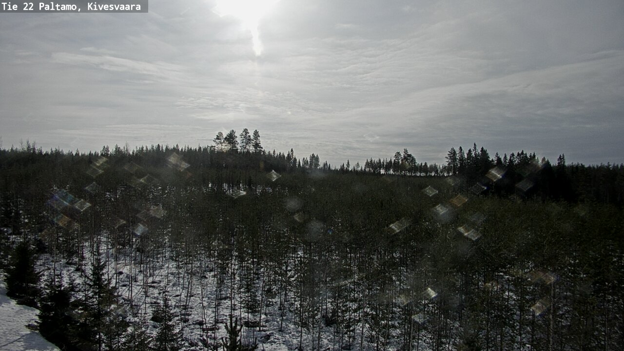 Weather Camera Image Väg 22 Paltamo, Kivesvaara, Paltamo, Kainuu
