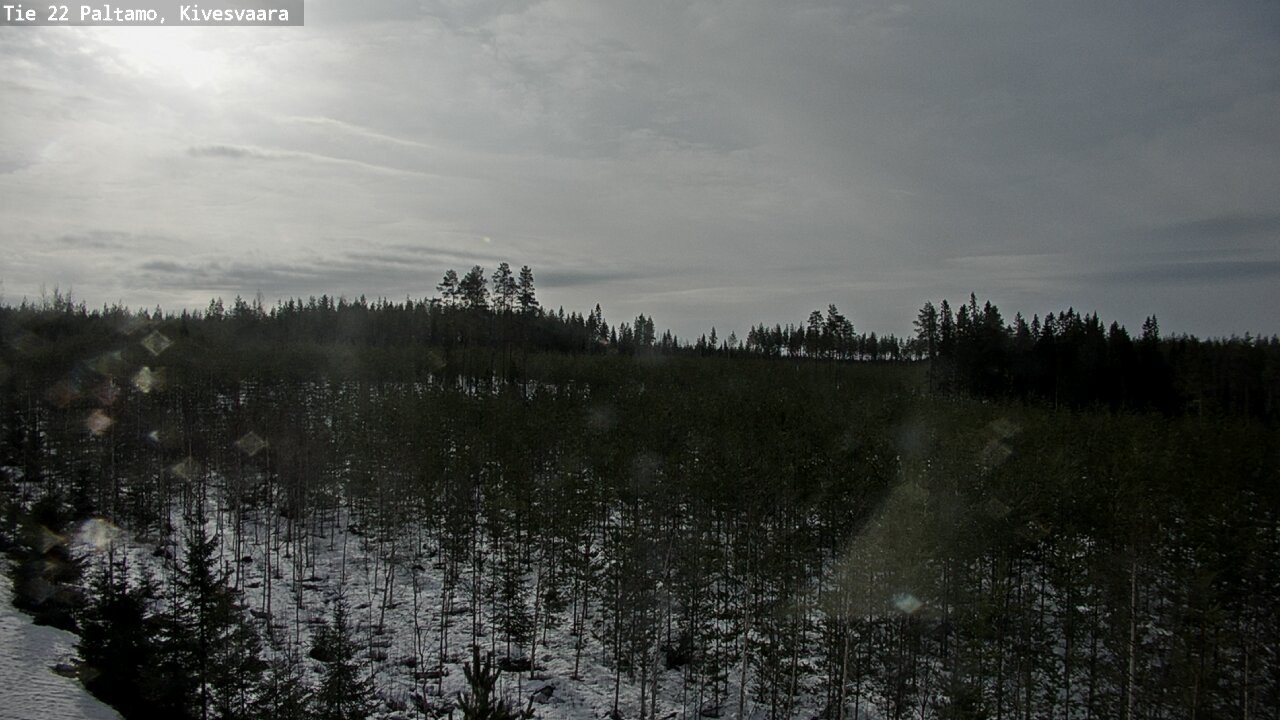 Weather Camera Image Väg 22 Paltamo, Kivesvaara, Paltamo, Kainuu