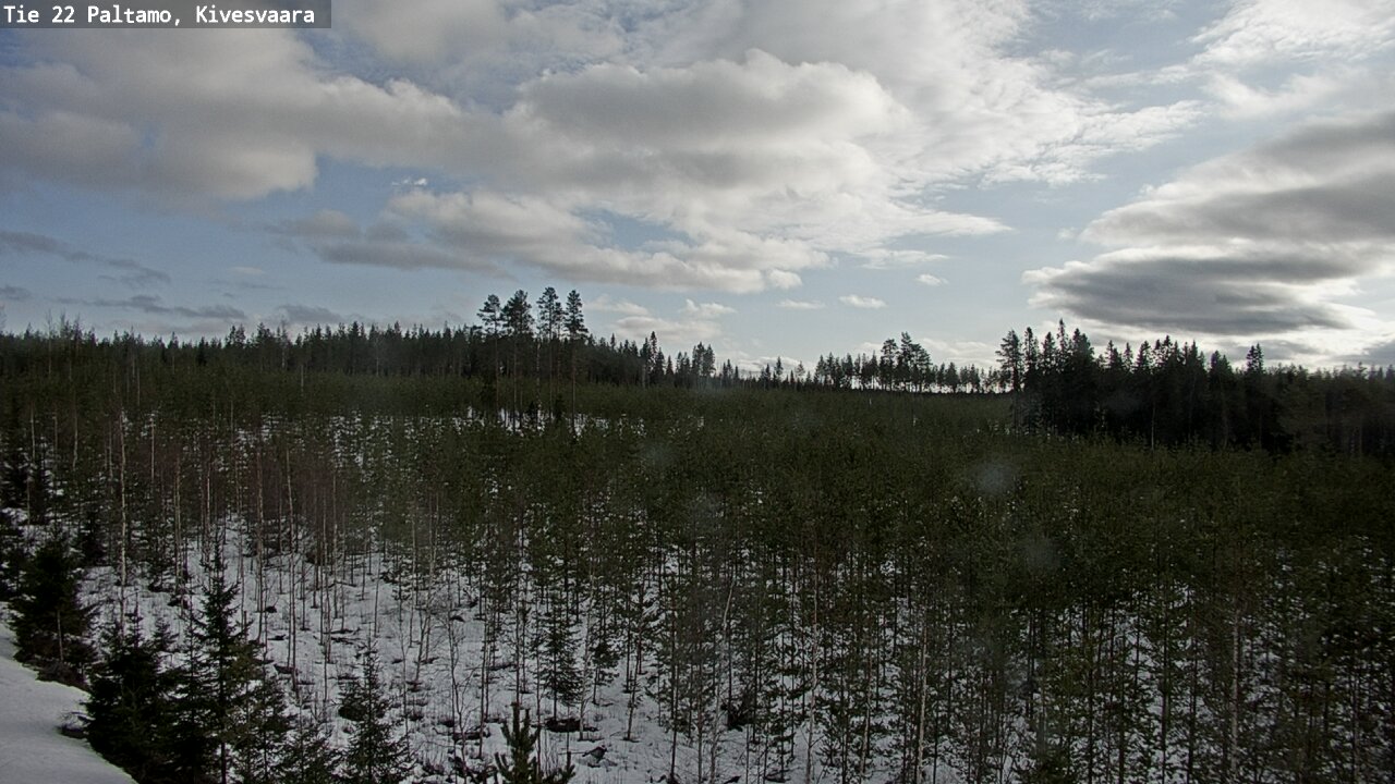 Weather Camera Image Road 22 Paltamo, Kivesvaara, Paltamo, Kainuu