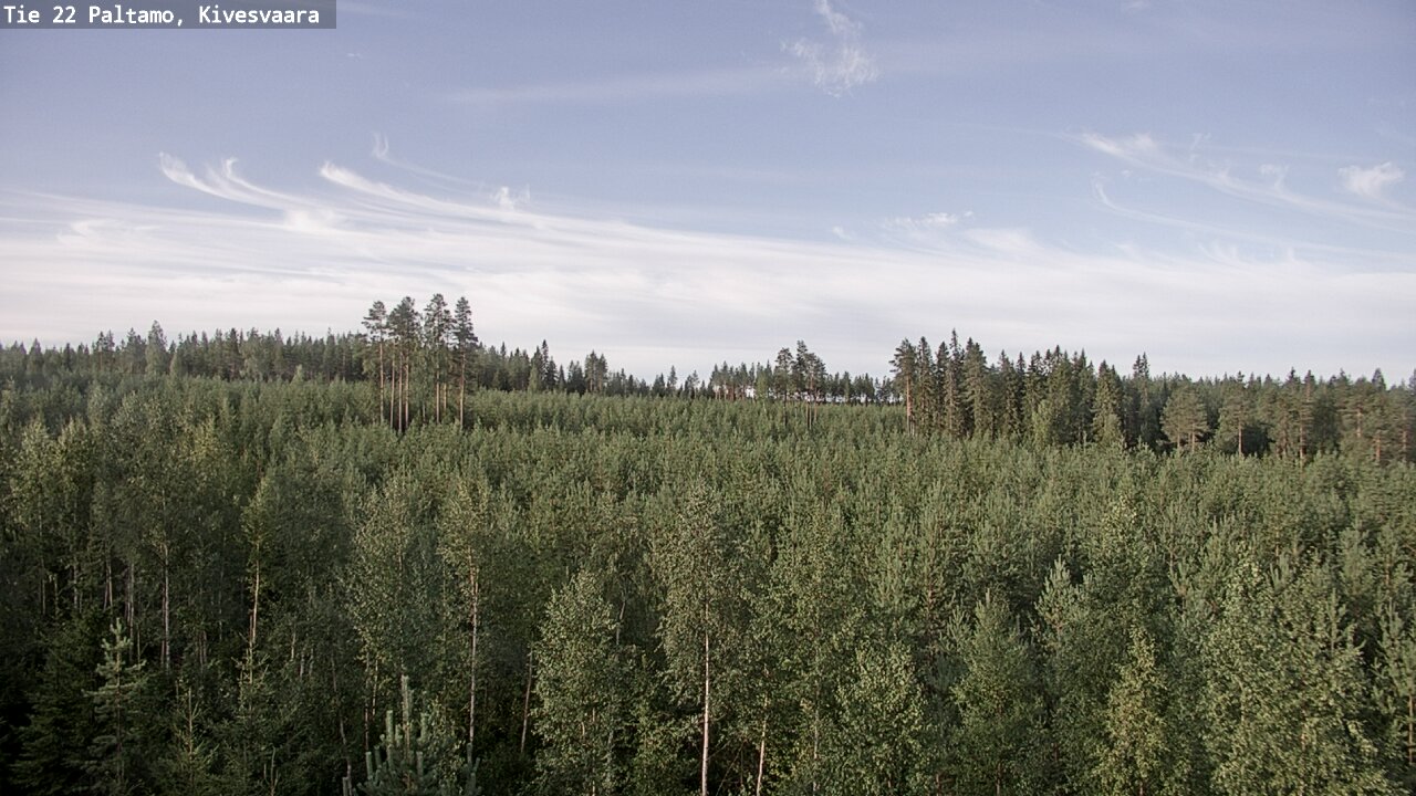 Weather Camera Image Väg 22 Paltamo, Kivesvaara, Paltamo, Kainuu