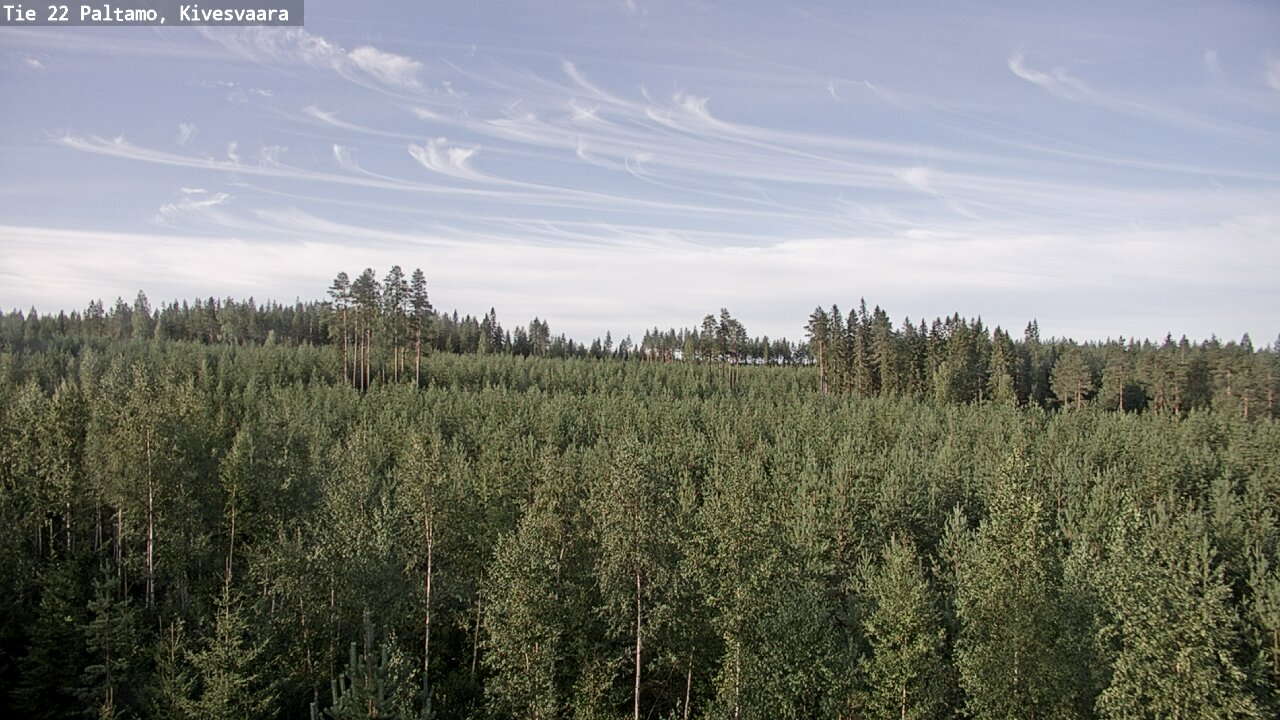 Weather Camera Image Väg 22 Paltamo, Kivesvaara, Paltamo, Kainuu