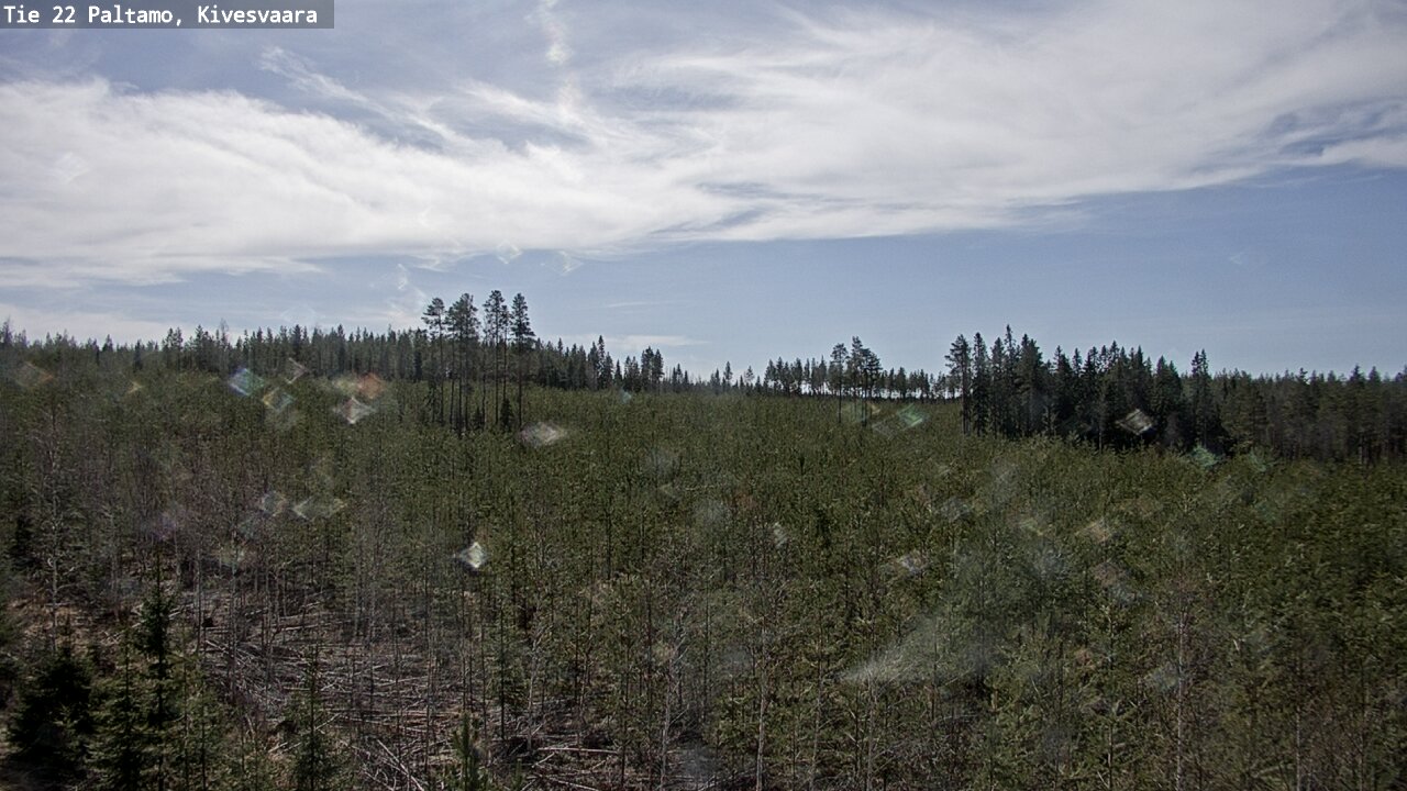 Weather Camera Image Road 22 Paltamo, Kivesvaara, Paltamo, Kainuu