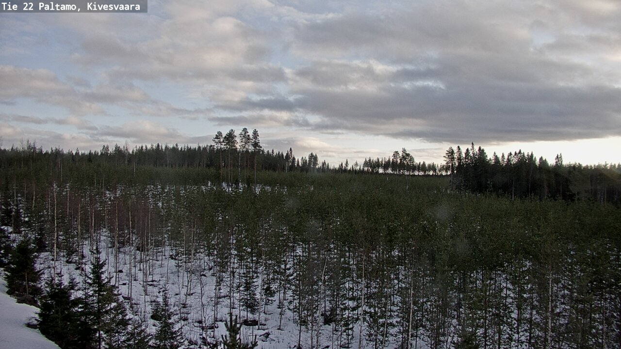 Weather Camera Image Road 22 Paltamo, Kivesvaara, Paltamo, Kainuu