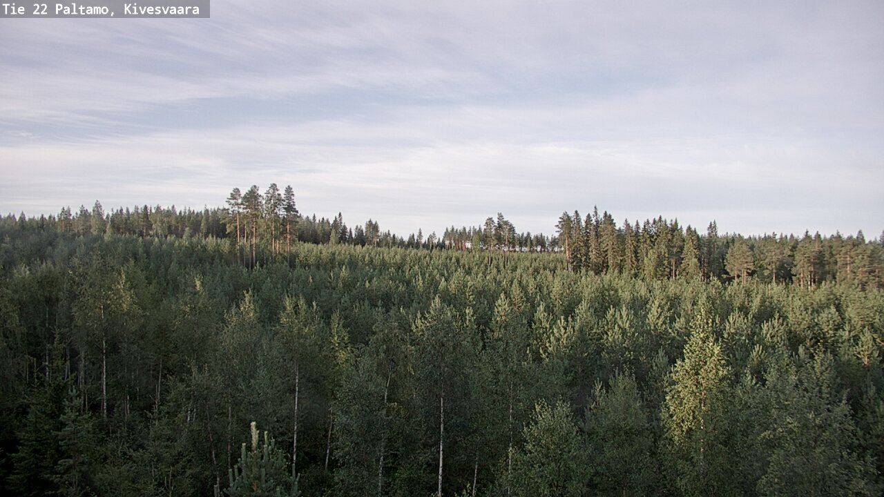 Weather Camera Image Väg 22 Paltamo, Kivesvaara, Paltamo, Kainuu