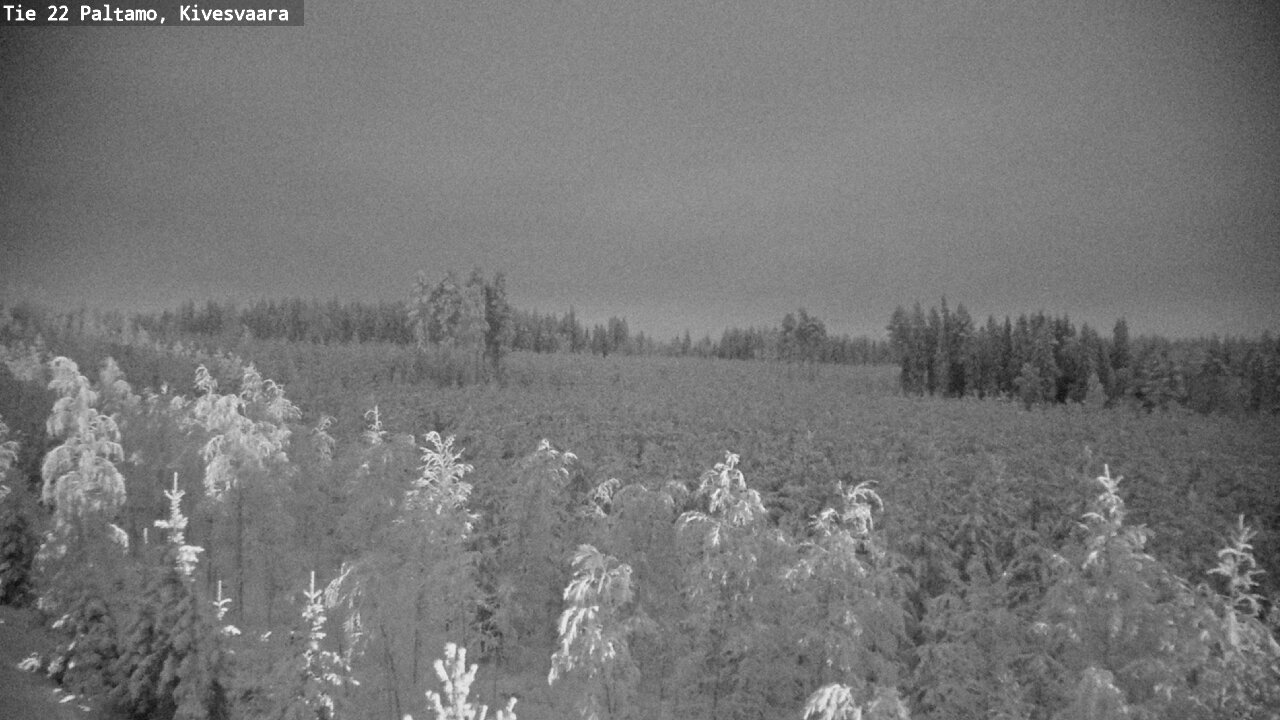 Weather Camera Image Väg 22 Paltamo, Kivesvaara, Paltamo, Kainuu