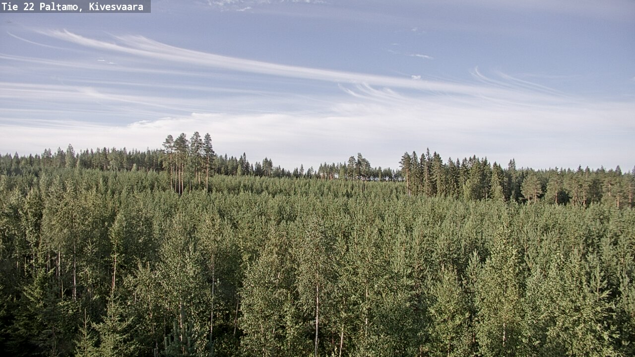 Weather Camera Image Väg 22 Paltamo, Kivesvaara, Paltamo, Kainuu