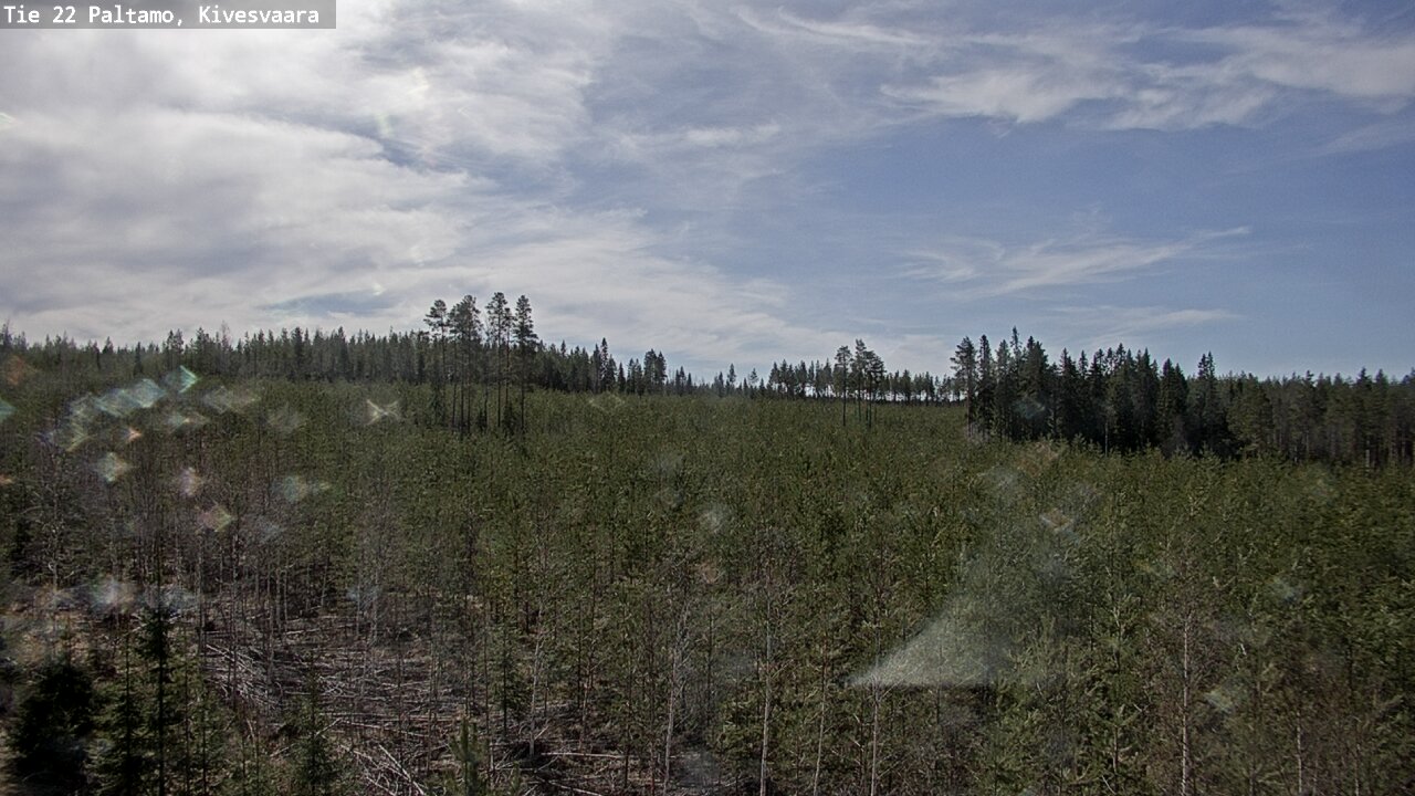 Weather Camera Image Road 22 Paltamo, Kivesvaara, Paltamo, Kainuu