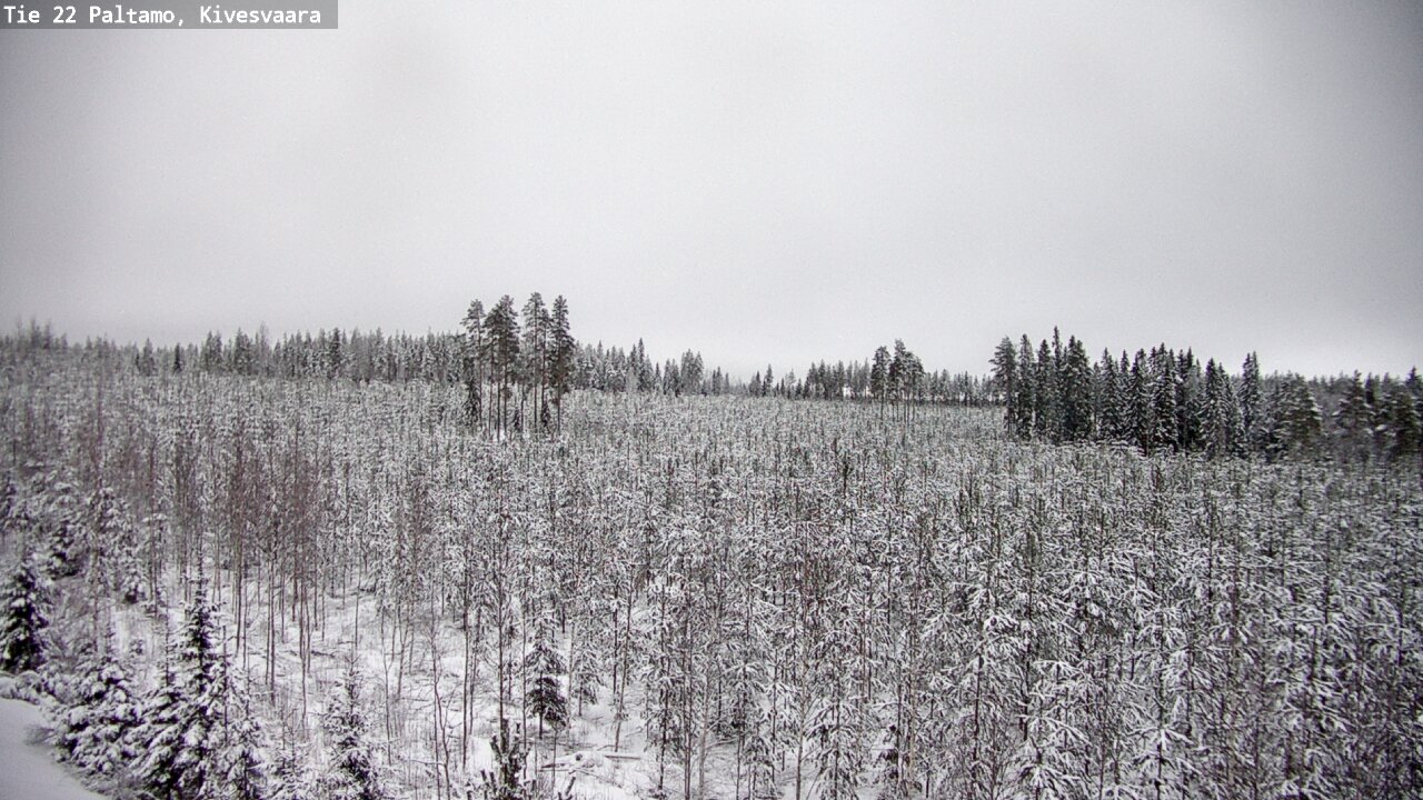 Weather Camera Image Väg 22 Paltamo, Kivesvaara, Paltamo, Kainuu