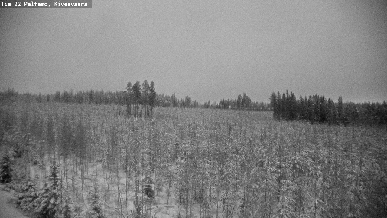Weather Camera Image Väg 22 Paltamo, Kivesvaara, Paltamo, Kainuu