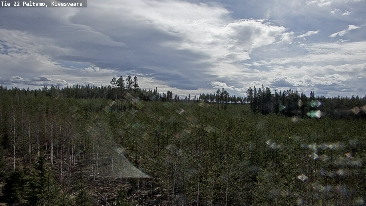 Weather Camera Image Väg 22 Paltamo, Kivesvaara, Paltamo, Kainuu