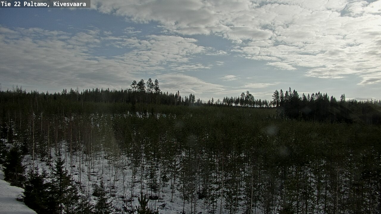 Weather Camera Image Road 22 Paltamo, Kivesvaara, Paltamo, Kainuu
