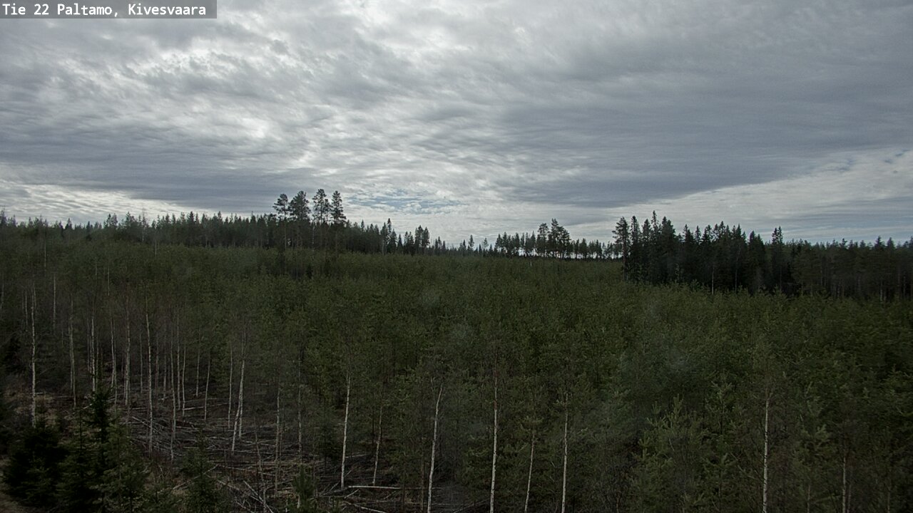 Weather Camera Image Väg 22 Paltamo, Kivesvaara, Paltamo, Kainuu