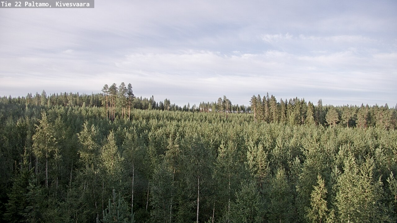 Weather Camera Image Väg 22 Paltamo, Kivesvaara, Paltamo, Kainuu