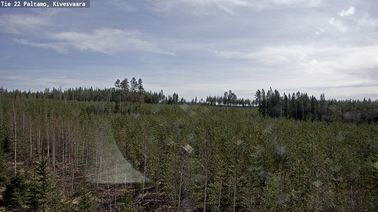 Weather Camera Image Road 22 Paltamo, Kivesvaara, Paltamo, Kainuu
