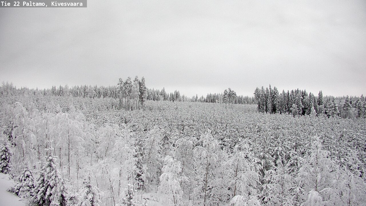 Weather Camera Image Väg 22 Paltamo, Kivesvaara, Paltamo, Kainuu