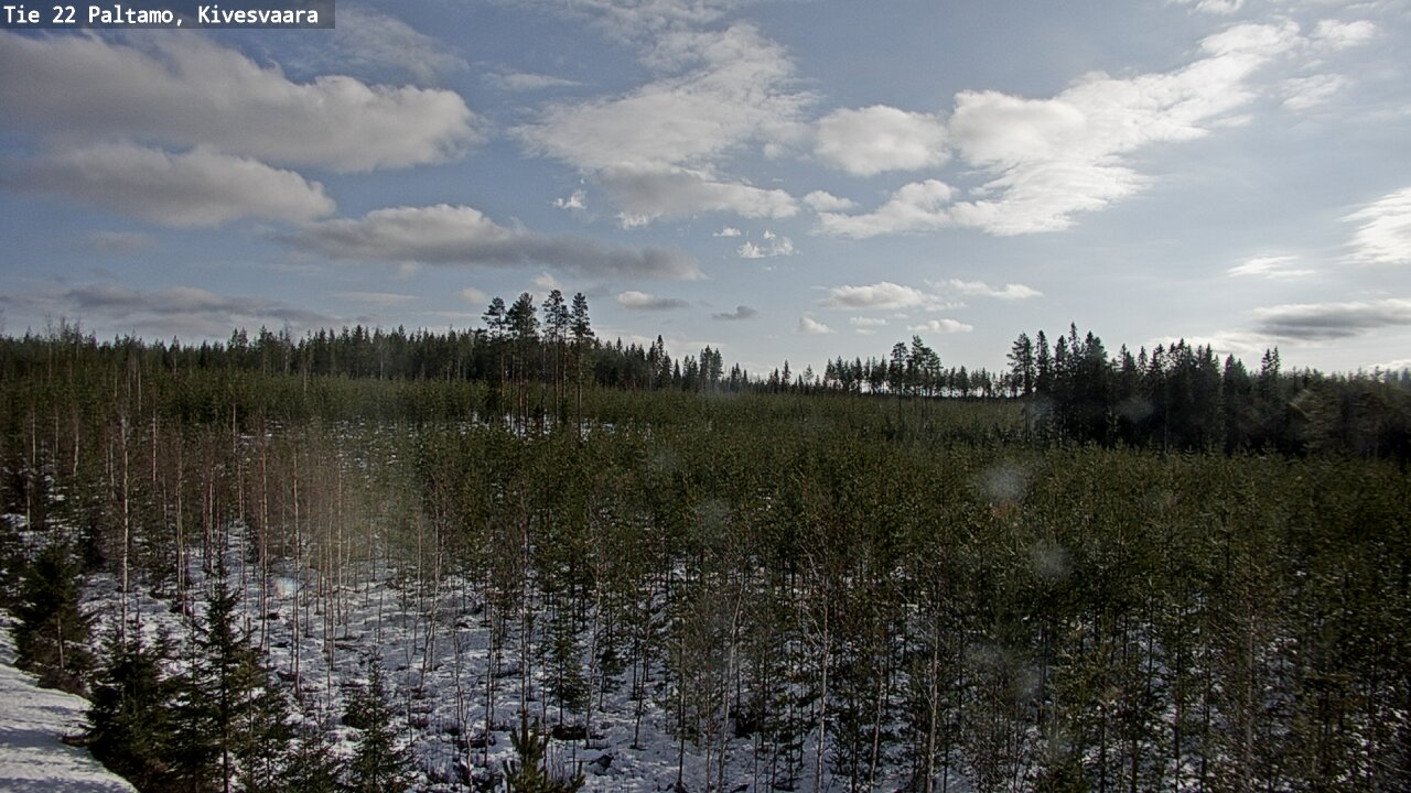 Weather Camera Image Road 22 Paltamo, Kivesvaara, Paltamo, Kainuu