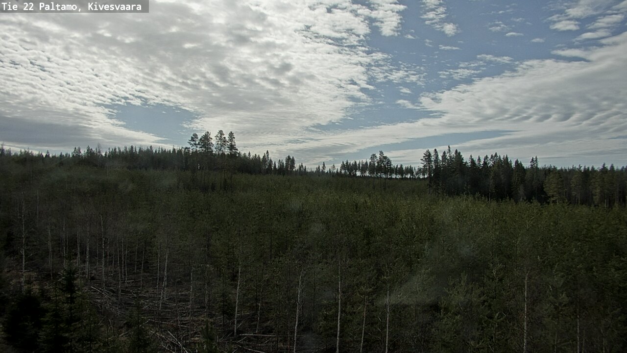 Weather Camera Image Väg 22 Paltamo, Kivesvaara, Paltamo, Kainuu