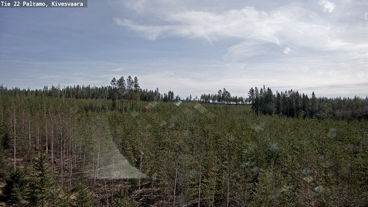 Weather Camera Image Road 22 Paltamo, Kivesvaara, Paltamo, Kainuu