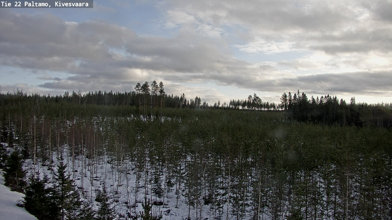 Weather Camera Image Road 22 Paltamo, Kivesvaara, Paltamo, Kainuu