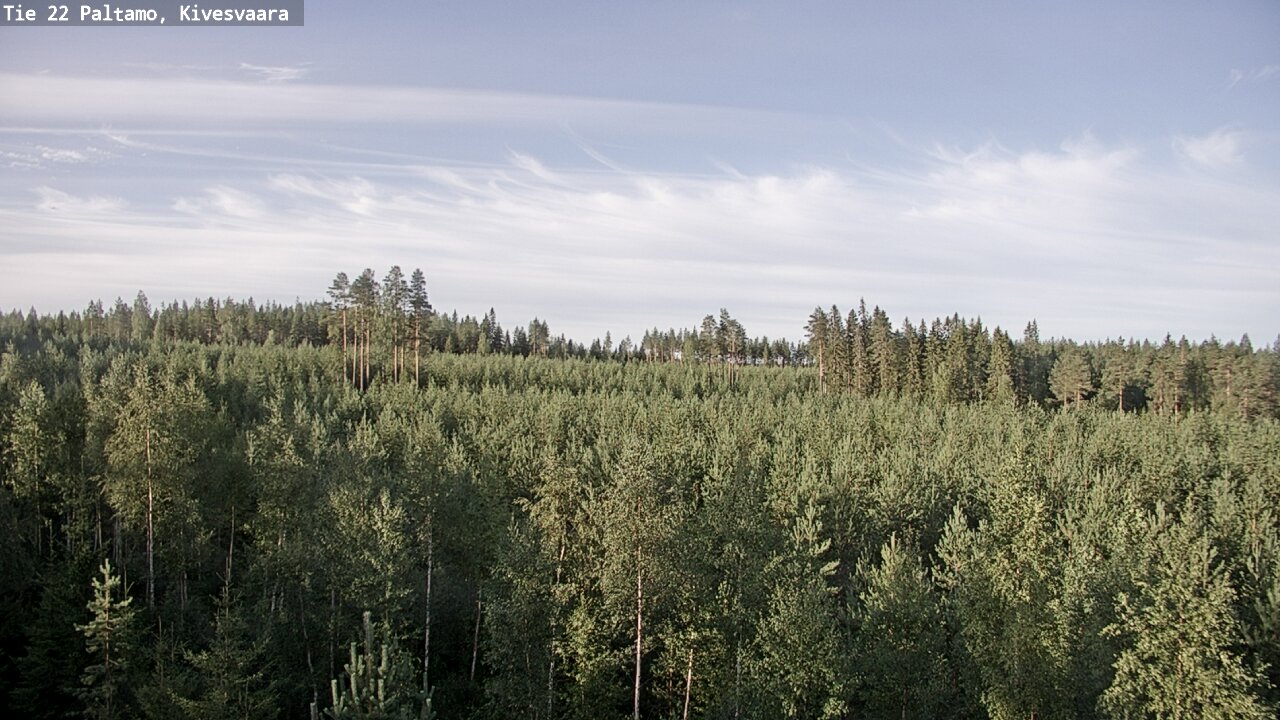 Weather Camera Image Väg 22 Paltamo, Kivesvaara, Paltamo, Kainuu